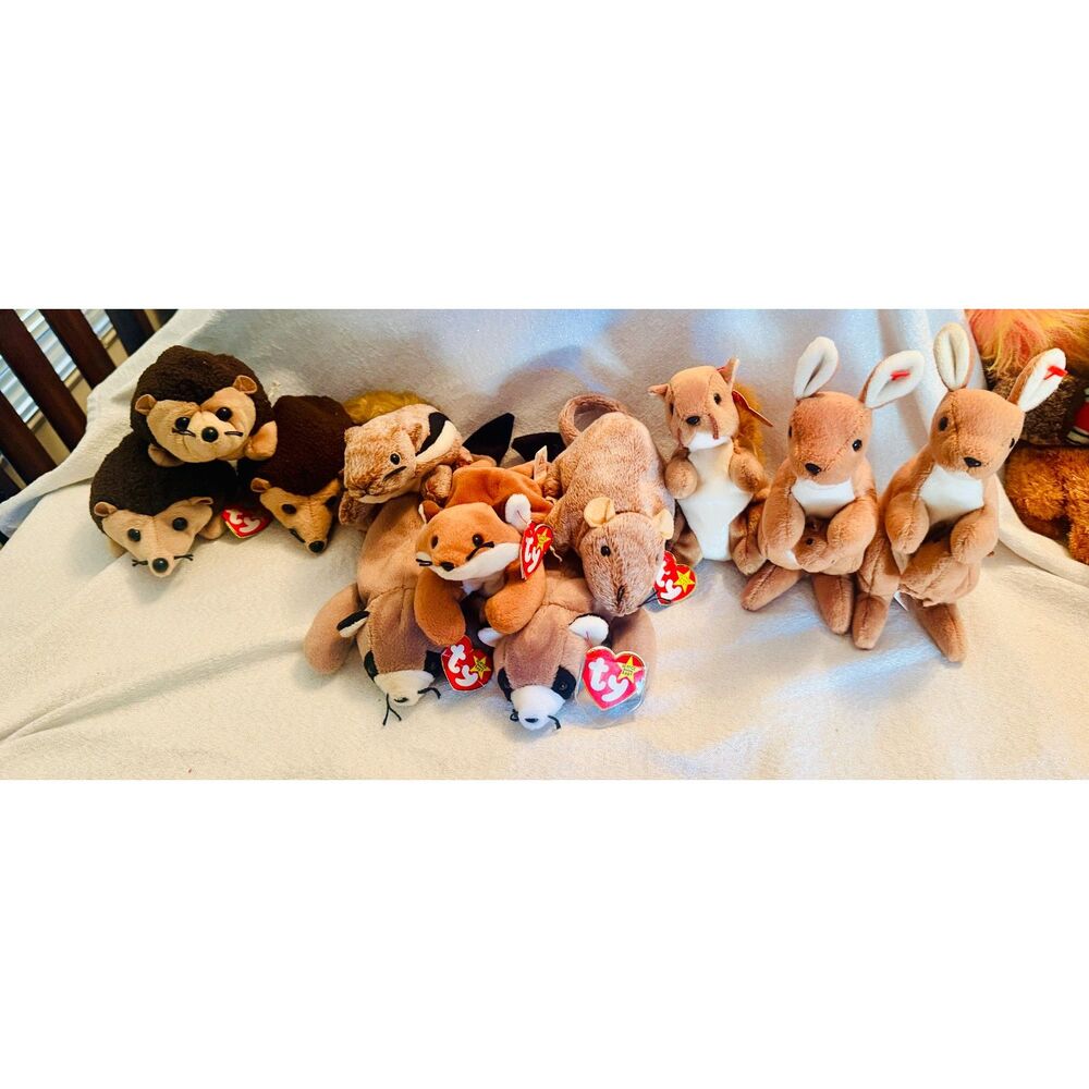 Lot of Woodland TY Beanie Babies